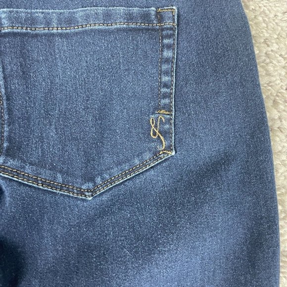 Style & Co Boot Leg Jeans Women's Size 10S (30x29) Mid-Rise Stretch Dark Denim - Picture 5 of 13
